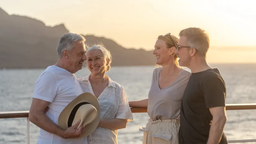 Group of friends enjoying each others company